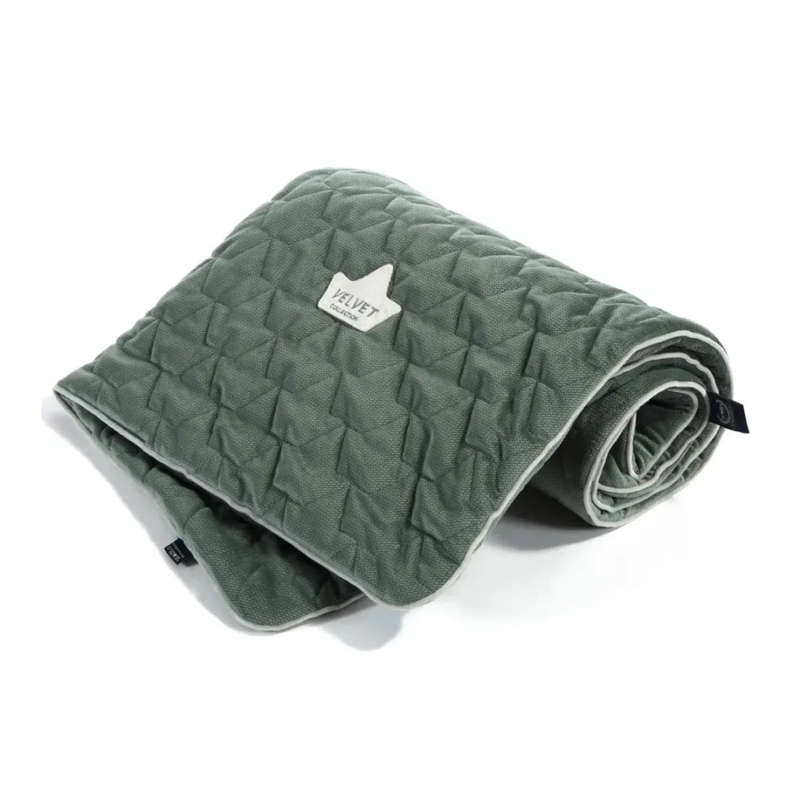 La millou blanket 140x110 - velvet khaki, , medium-null