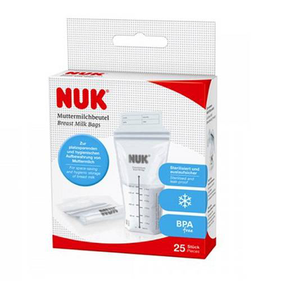 Nuk breast milk x 25 storage bags, , medium