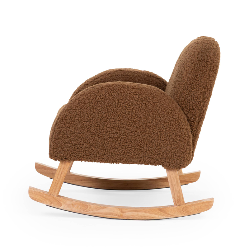 Childhome kids rocking chair - teddy/brown natural, , medium-null