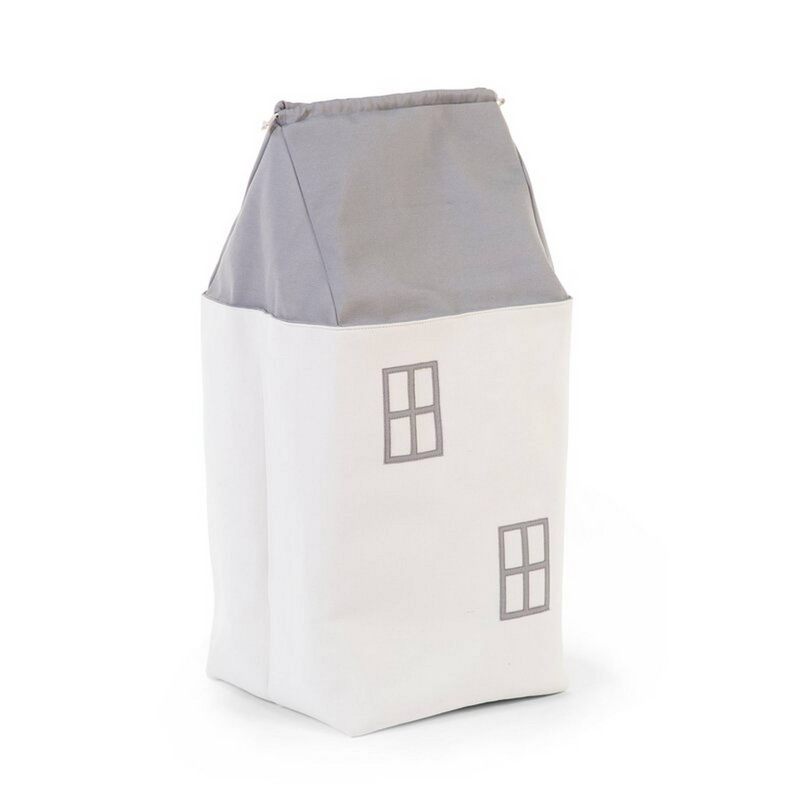 Childhome toy box house - grey offwhite, , medium-null