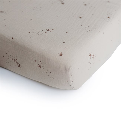 Mushie crib sheet medium falling stars, , medium