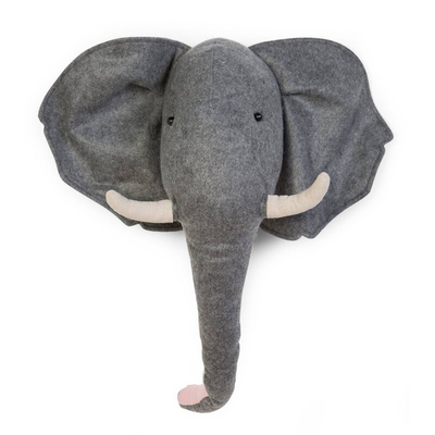 Childhome head wall deco - felt elephant, , medium