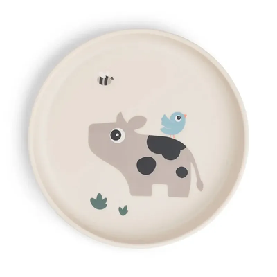 Done by deer foodie plate tiny farm - sand, , medium