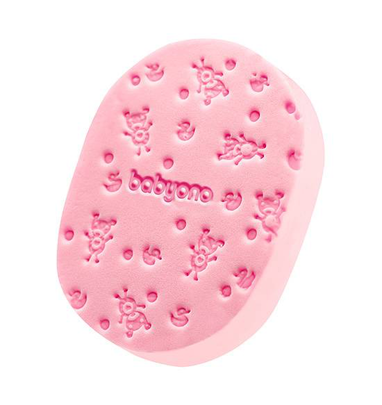 Babyono baby bath sponge pink, , medium-null