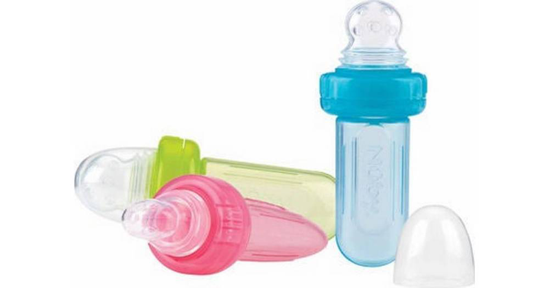 Nuby easy squeezy feeder silicone 6m+, , medium-null