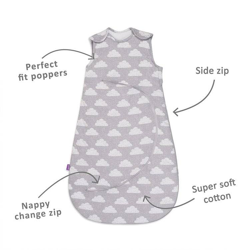 Snuz sleeping bag 2.50 tog 0-6 - cloud, , medium-null