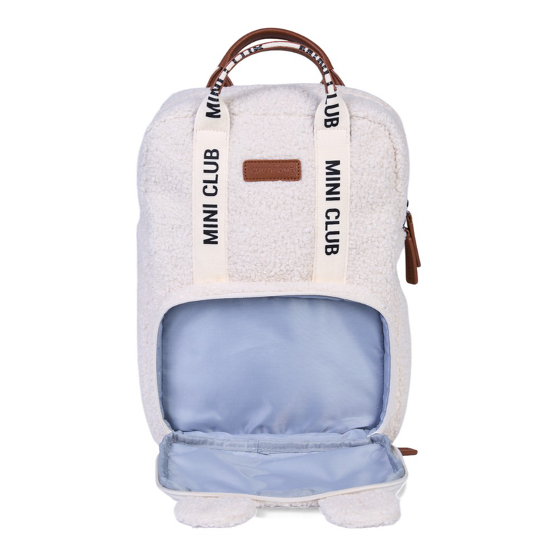 Childhome kids backpack mini club signature - teddy off/white, , medium-null