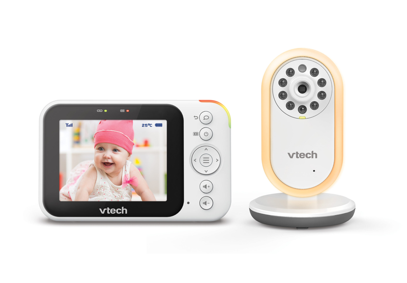 Vtech baby monitor 3.5" video with night light, , medium-null