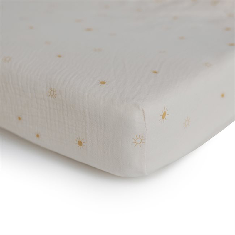 Mushie crib sheet medium sun, , medium-null