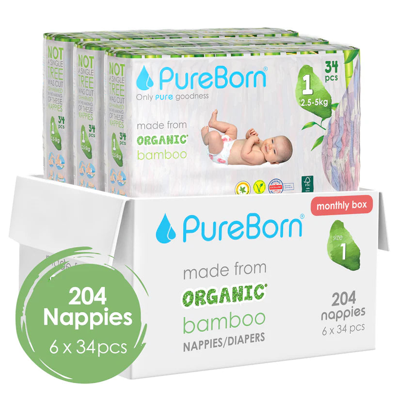 Pureborn monthly nappy bundle-null