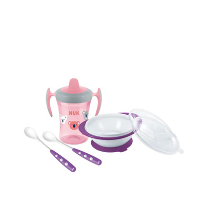 Nuk learn to eat set &epsilon;&kappa;&mu;ά&theta;&eta;&sigma;&eta;&sigmaf; &phi;&alpha;&gamma;&eta;&tau;&omicron;ύ &rho;ό&zeta; 6m+, , medium