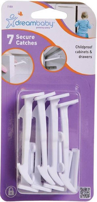 Dreambaby wide-grip safety catches 7pk, , medium