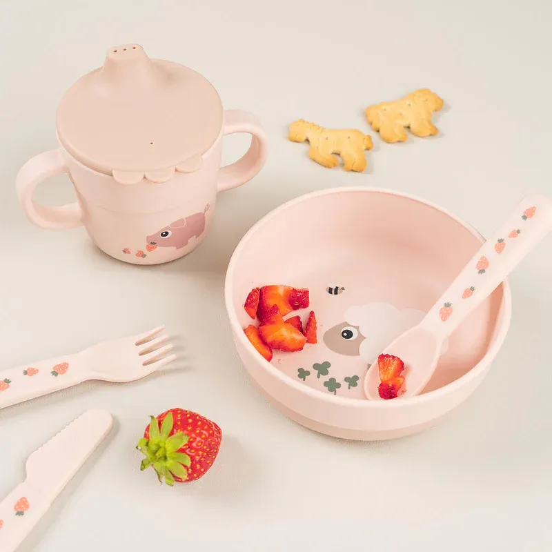 Done by deer foodie bowl tiny farm - powder, , medium-null
