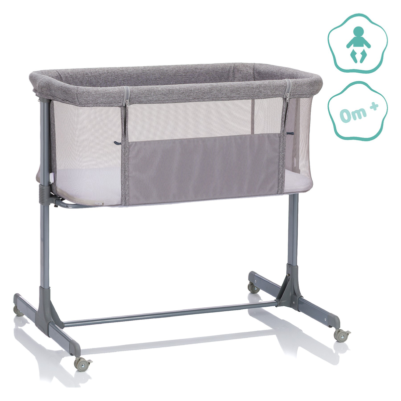 Fillikid bedside crib eco - grey, , medium-null
