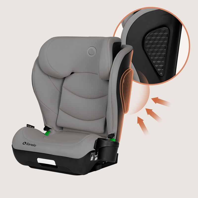 Neal isofix i-size 100-150cm grey concrete car seat-null