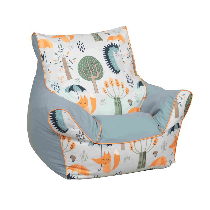 Bean bag chair - fox and hedgehogs, , medium-null