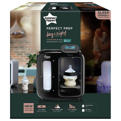 Tommee tippee perfect prep day & night baby bottle maker machine black, , medium