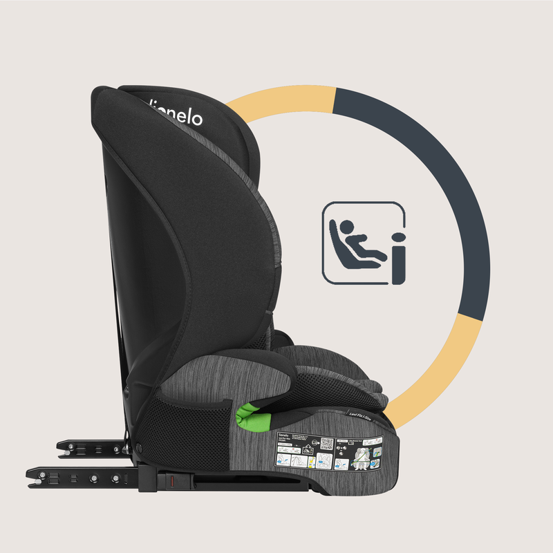 Levi fix isofix i-size 76-150cm grey stone car seat, , medium-null