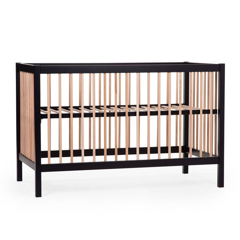 Childhome bed cot 97 60x120 - black/natural, , medium-null