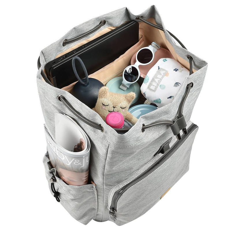 Beaba bag vancouver backpack -heather grey s, , medium-null
