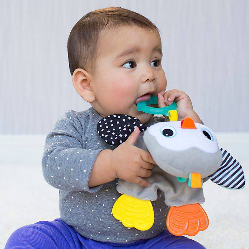 Infantino cuddly teether - penguin, , medium-null