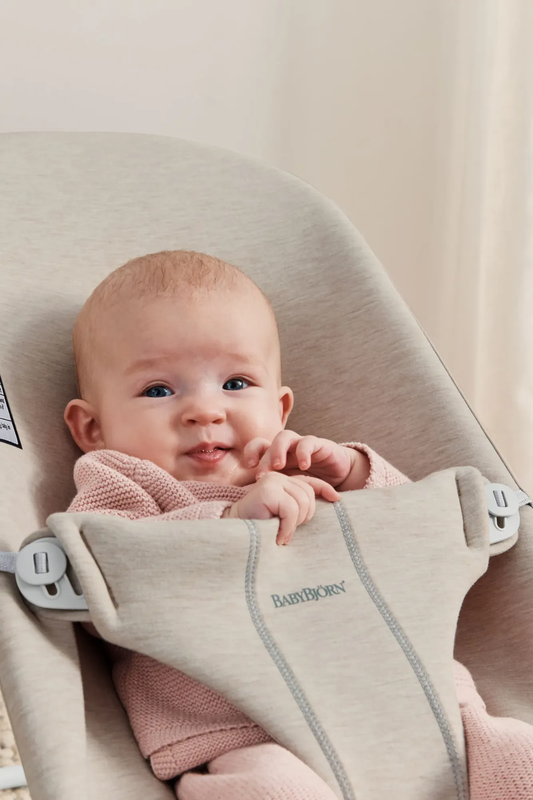 Babybjorn bouncer - bliss 3d jersey light beige, , medium-null