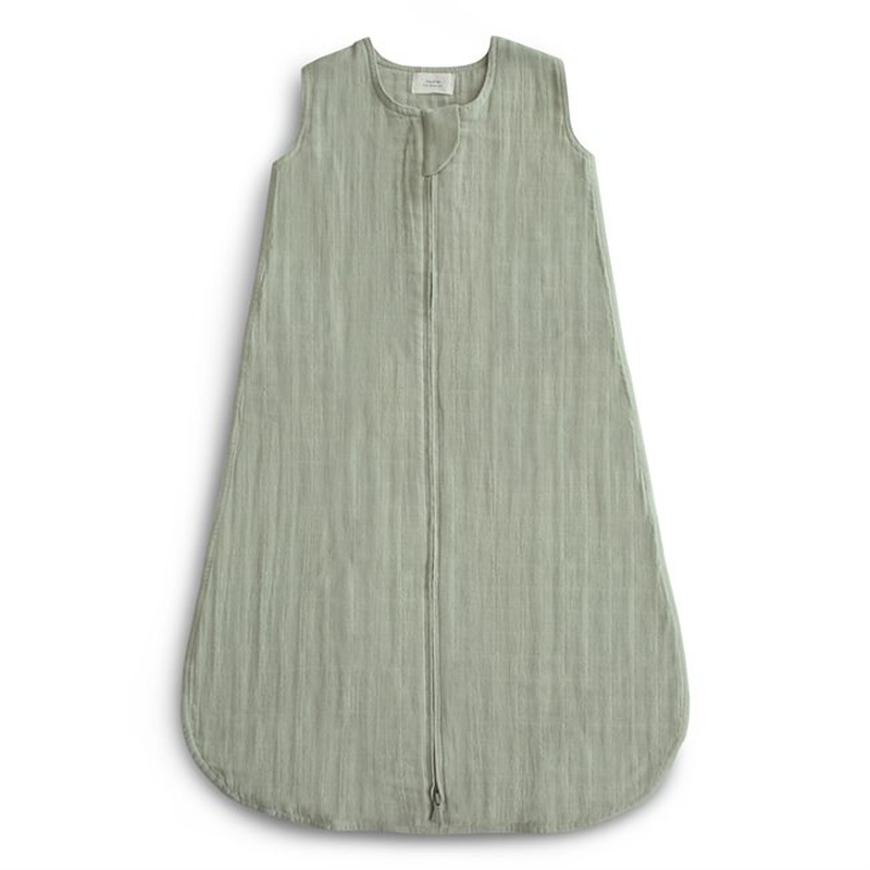 Mushie muslin sleep bag sage, , medium-null