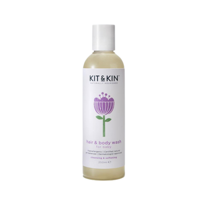 Kit & kin hair and body wash 250ml, , medium