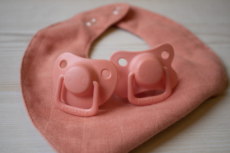 Filibabba pacifiers 2-pack - coral 0-6 months, , medium-null