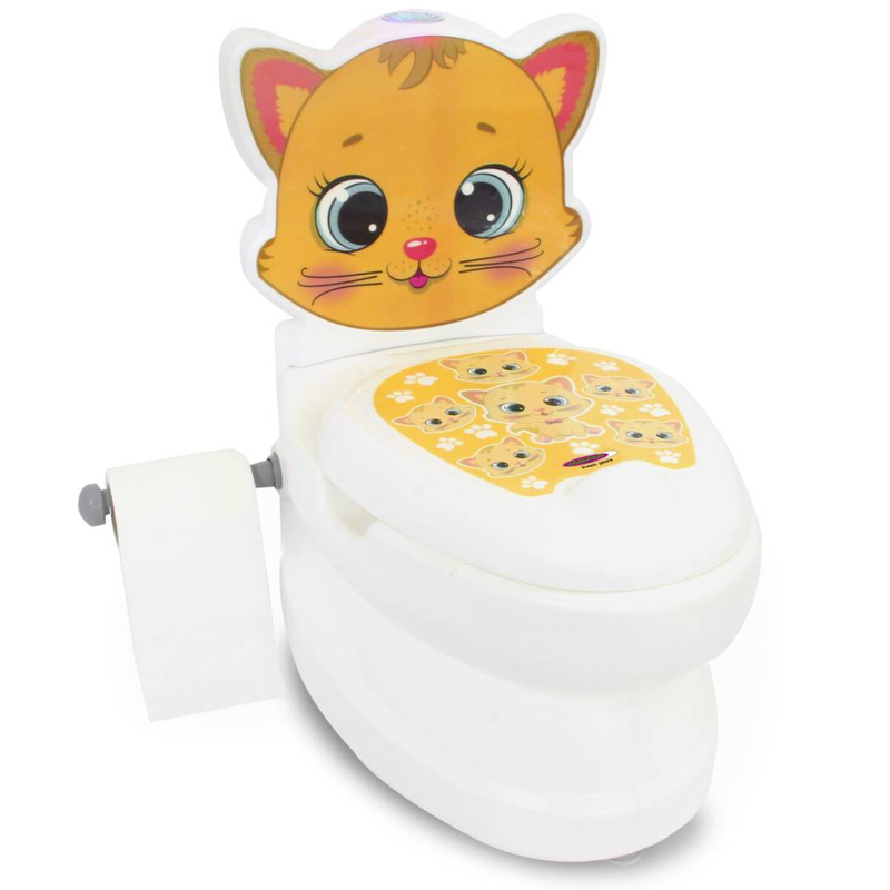 Jamara my small toilet cat with flush sound and toilet paper holder, , medium-null