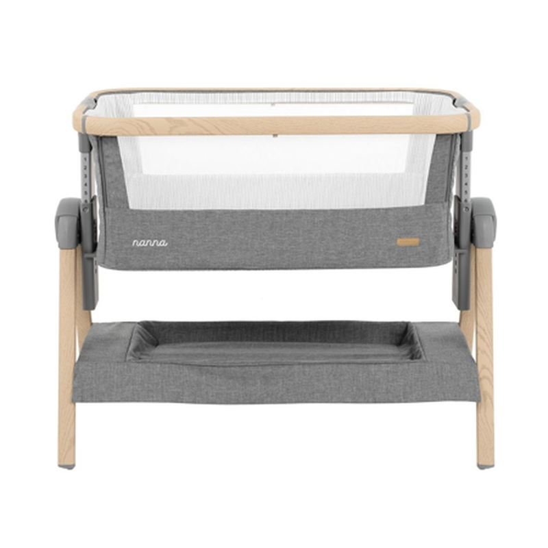 Kikka boo bedside crib nanna dark grey, , medium-null