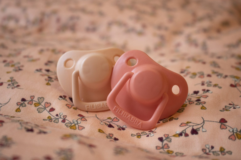 Filibabba pacifiers 2-pack - coral 0-6 months, , medium-null
