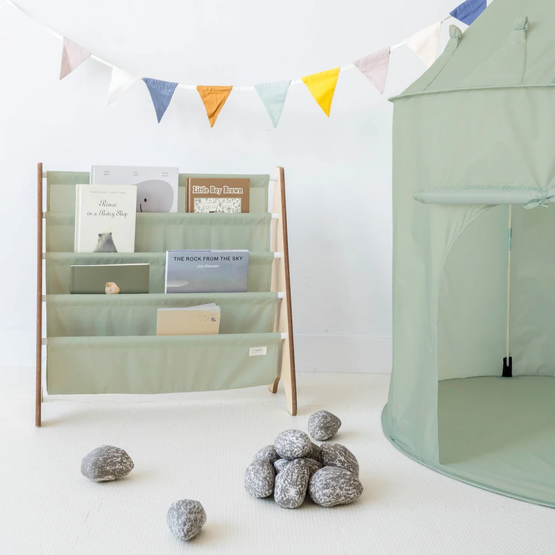 3 sprouts book rack - green, , medium-null