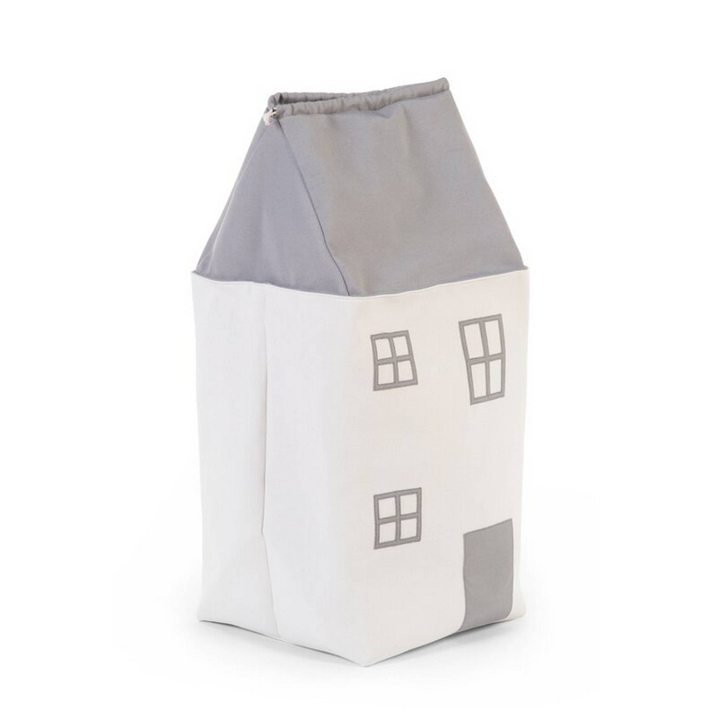 Childhome toy box house - grey offwhite, , medium-null