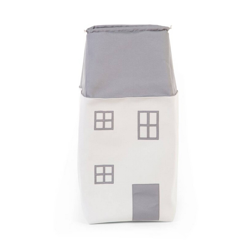 Childhome toy box house - grey offwhite, , medium-null