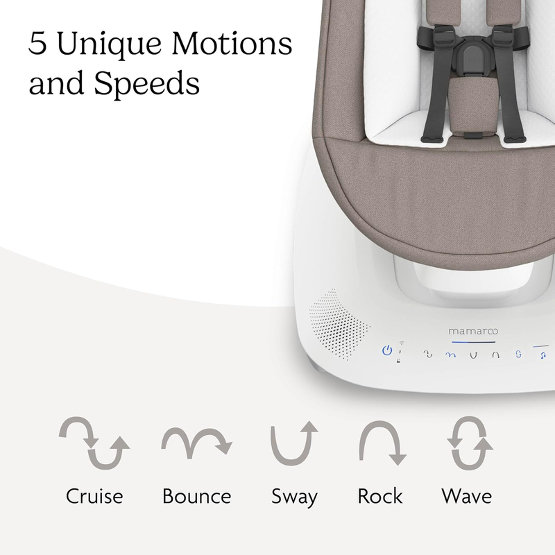 Uppababy mamaroo smart swing - sand melange, , medium-null