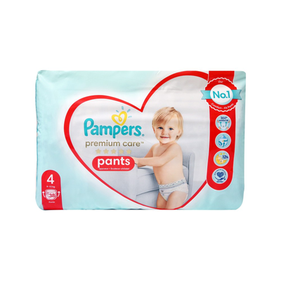 Pampers | premium care pants no 4 (9-15kg) | 38&tau;&mu;&chi;., , medium