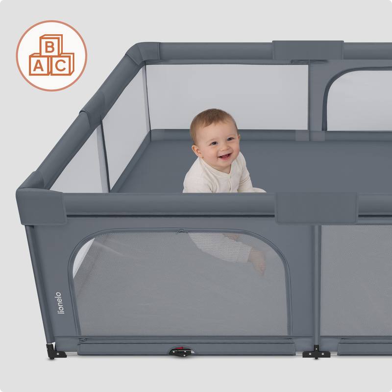 Florence easy fold grey graphite playpen 150*180cm-null