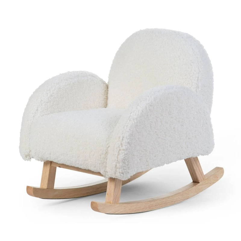 Childhome kids rocking chair - teddy/off white, , medium-null