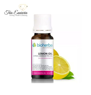 Lemon, pure еssential oil, 10 ml, bioherba