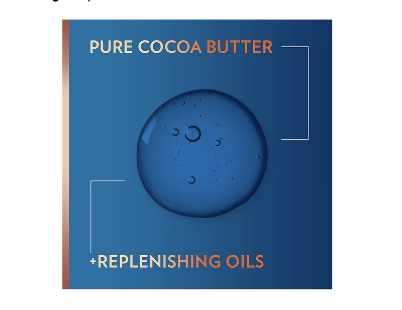 Vaseline intensive care cocoa radiant  for glowing skin body gel oil made with pure cocoa butter + replenishing oils-null