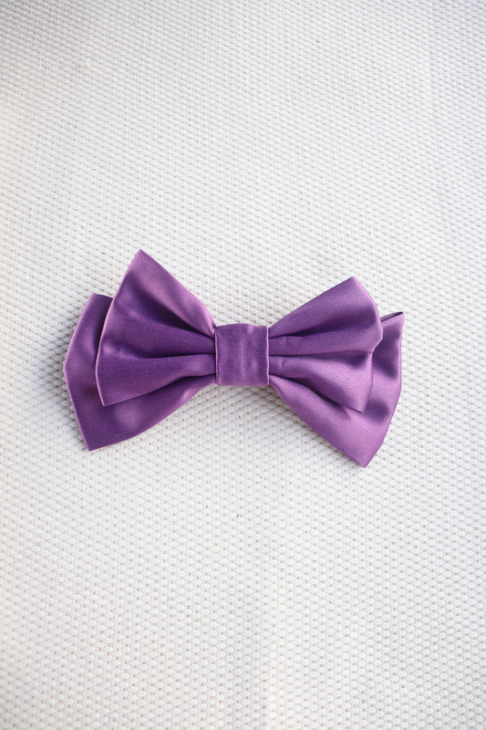 Serenza medium hair bow clip, , medium-null