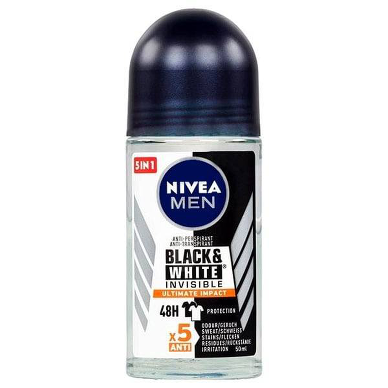Nivea men deodorant black&white invisible roll on 50ml-null