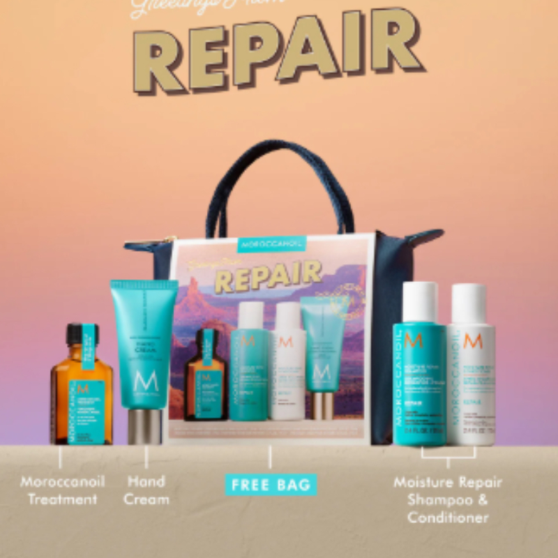 Repair travel set complete your routine  perfect defense heat protectant perfect, , medium-null