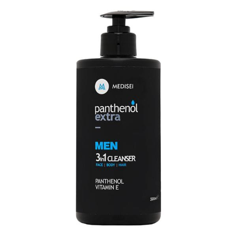 Panthenol extra men 3 in 1 cleanser 500ml, , medium image number null