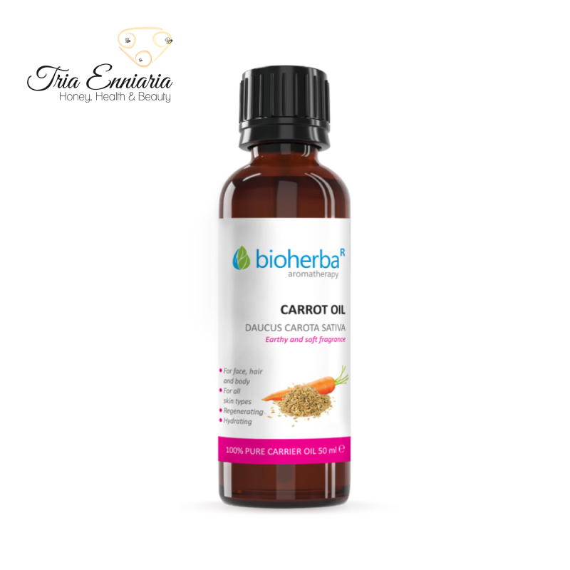 Carrot oil, daucus carota sativa seed oil, 50ml, bioherba, , medium-null