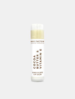 Bee factor cocoa butter & vitamin e vanilla lip balm, , medium