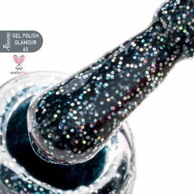 Gel polish glamour 65 (№541_glitter) 15ml., , medium