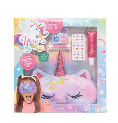 Unicorn make up + sleeping mask set, , medium