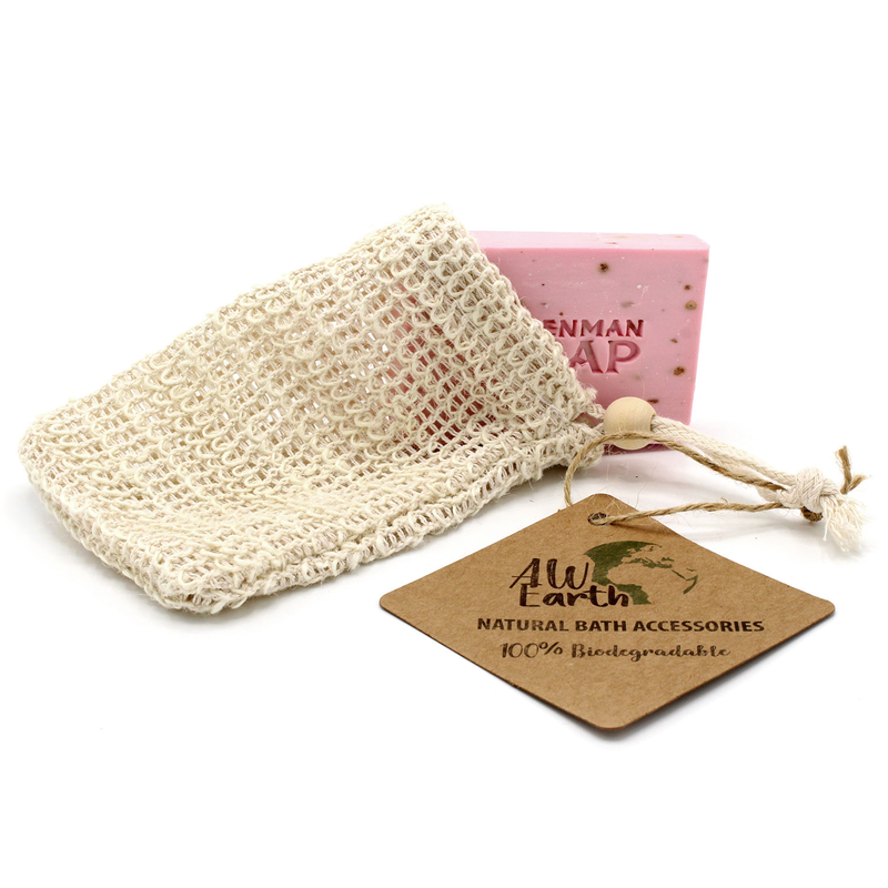 Nature soap bag - washed jute, , medium-null